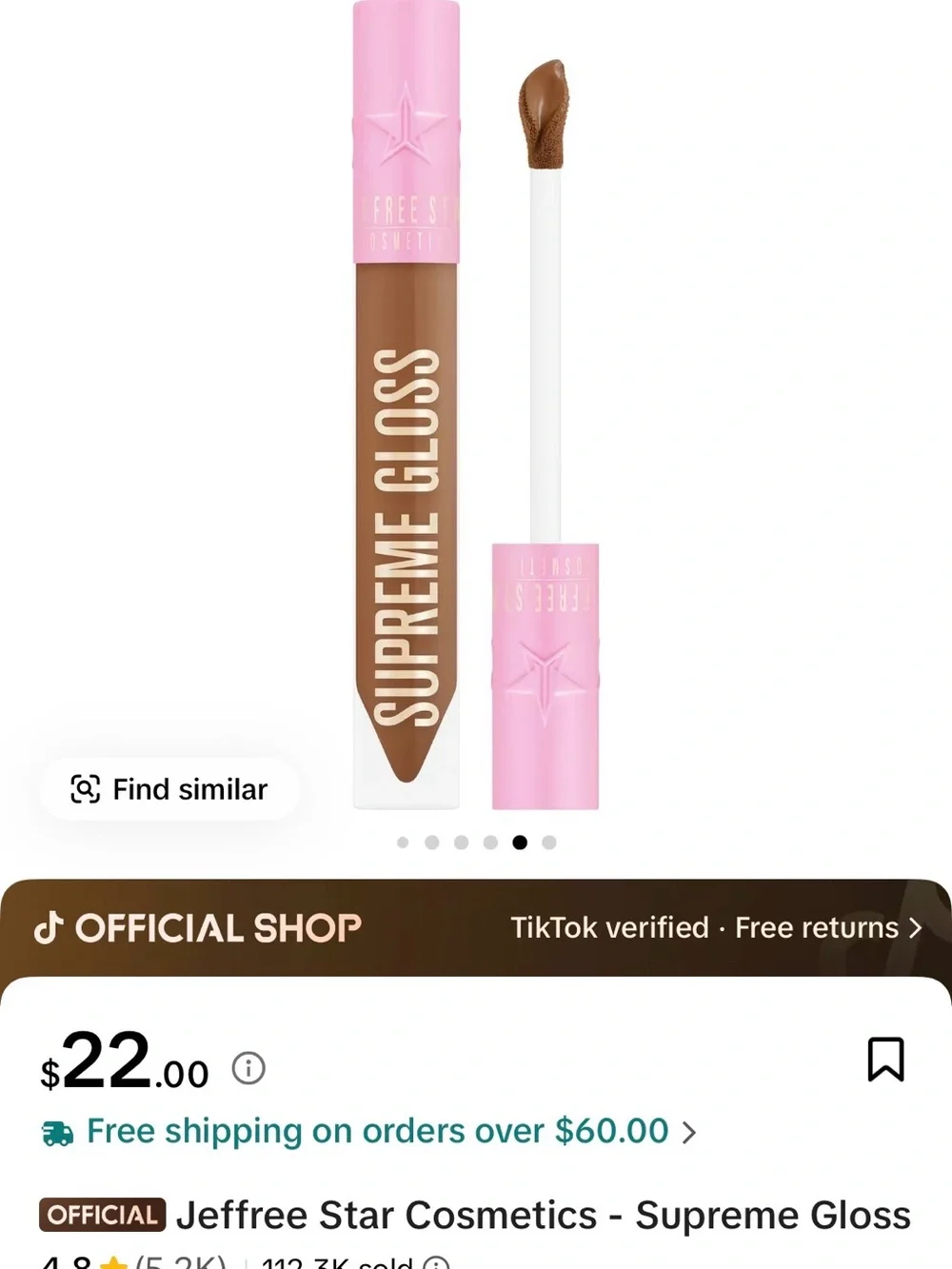 Jeffree Star Supreme Gloss in the shade ‘Top Shelf’